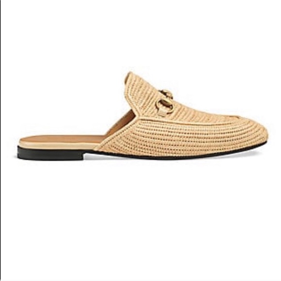 gucci princetown raffia mules